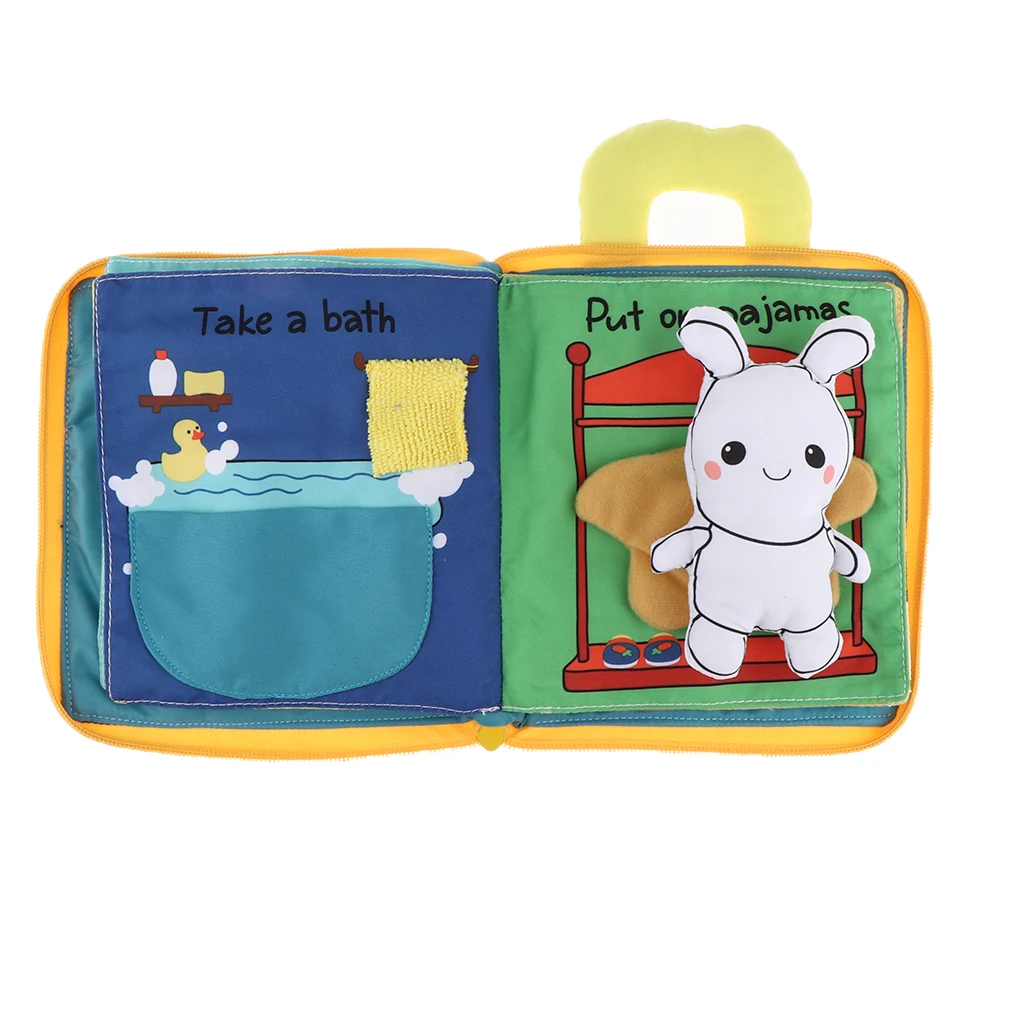 

Baby 3D Animal Cloth Book, Baby Soft Fabric 3D Cloth Books Early Color & Shapes