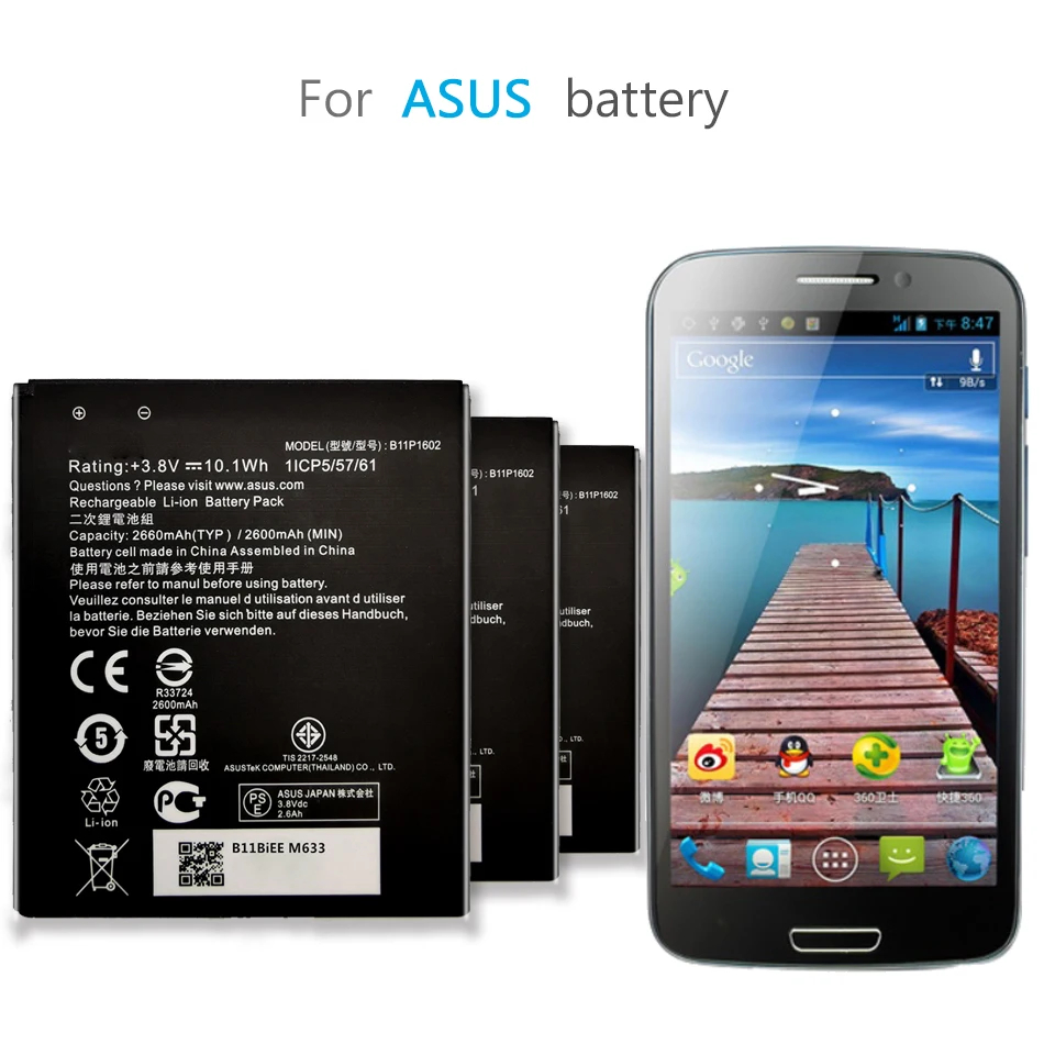 Мобильный телефон Аккумулятор для Asus Zenfone Max M1 M2 Pro M1/Go 4 5 TV/C/V ZB602KL X00TDB X00TDE Batery C11P1706