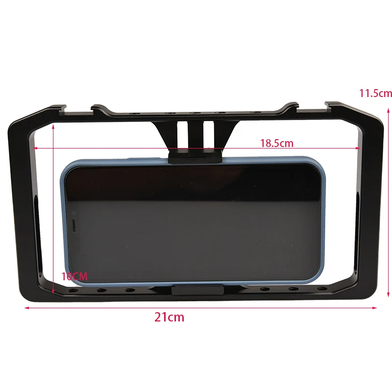 

Universal Smartphone Video Cage Stabilizer Phone Holder for Iphone12 Pro Shot Film Youtube Video filmmaking