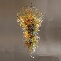 urban home decor art glass lamp source dale chihuly hand blown glass chandelier light 24 by 48 inches