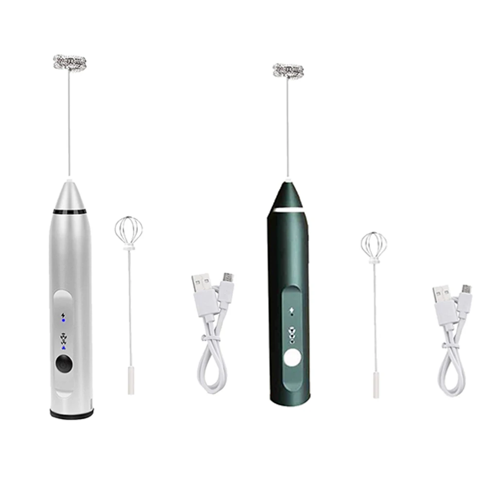 

2 In 1 Cappuccino Coffee Milk Frother Electric Latte Whisk Eggbeater Whisk