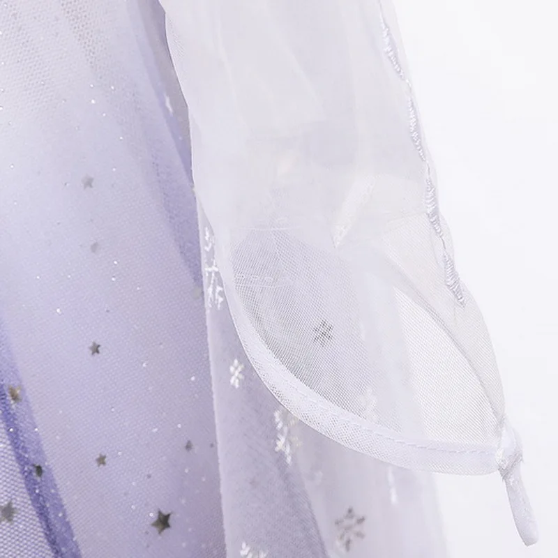 

Girls Princess white Dress Snow Cloak Summer Girl Carnival Fancy Party Dress Child Birthday Clothing 2-10