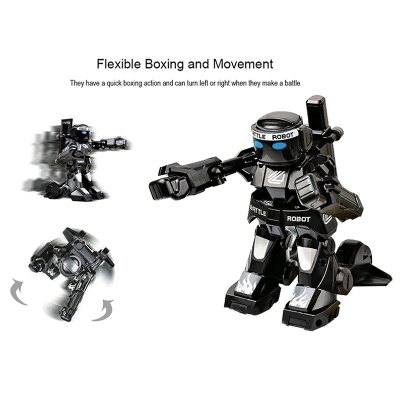 2 set RC Battle Boxing Robot Toys 2.4G Fighting ligent Remote Control Robot-White & Black | Игрушки и хобби