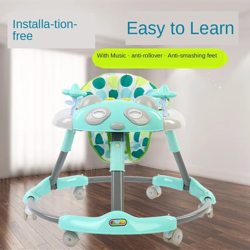 

2020 New Baby Walker Anti-rollover Anti-o-leg Multi-function with Music Baby Stroller Baby Walker 6-18 Months