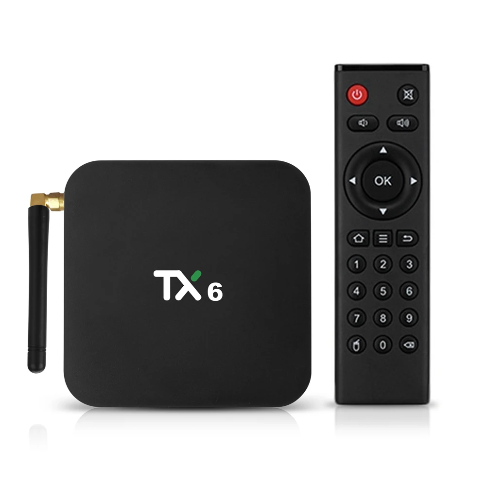 ТВ приставка TX6 Android 9 0 Allwinner H6 Smart TV 4K 4 Гб ОЗУ 64 ПЗУ 2 4G/Φ Wi Fi 100M BT4.1 DLNA HD