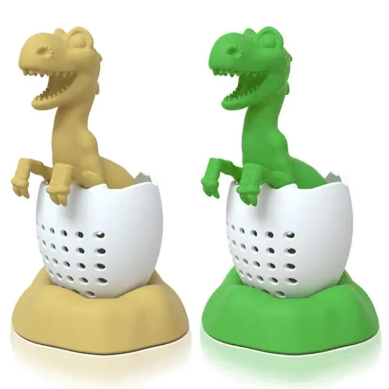 

Creative Dinosaurs Tea Strainer Silicone Tea Infuser Lovely High/Low Temperature Resistance Tea Filter For Kitchen Accessories