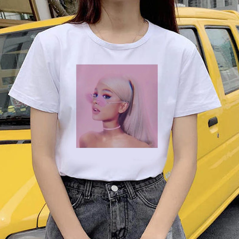 

BM Style Women's White Tshirt Harajuku Beauty Girls Fashion Printed T Shirt Vogue Pretty Girl Clothing Streetwear Femme Top Tees