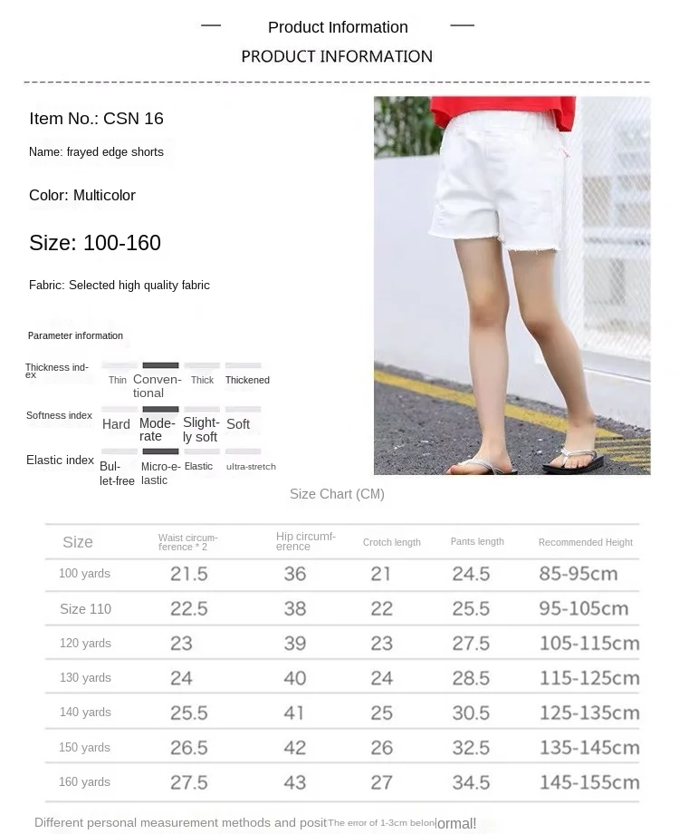 

New Arrival 2021 Korean Style Boutique Girls Denim Shorts with Hole In The Teenger Girl Jeans Summer Casual Shorts 4-14 Years