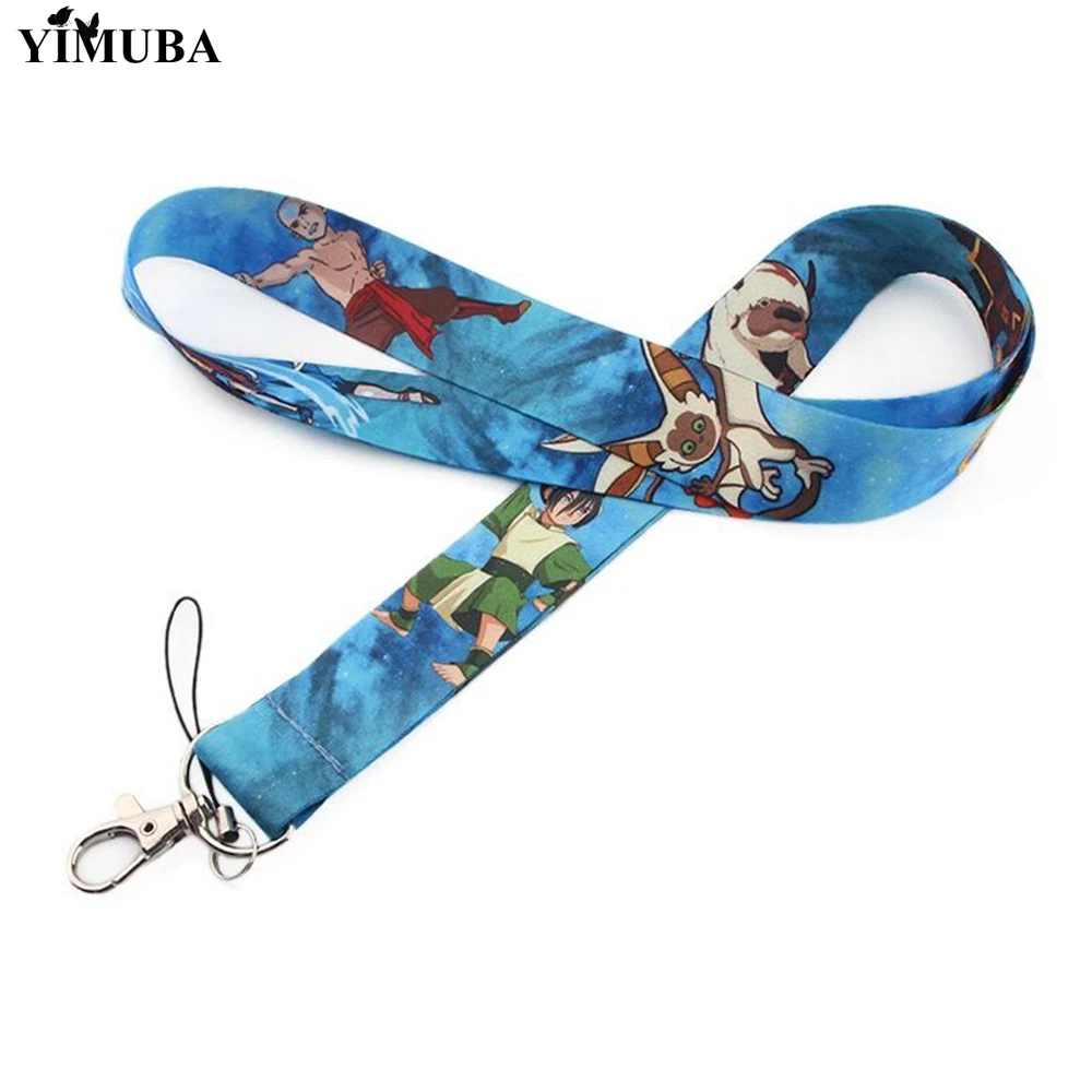 Avatar: The Last Airbender Lanyard Keychain - YIMUBA Cartoon Figures Print Ribbon Neck Strap for Cell Phone and Keys - Anime Accessories image 2