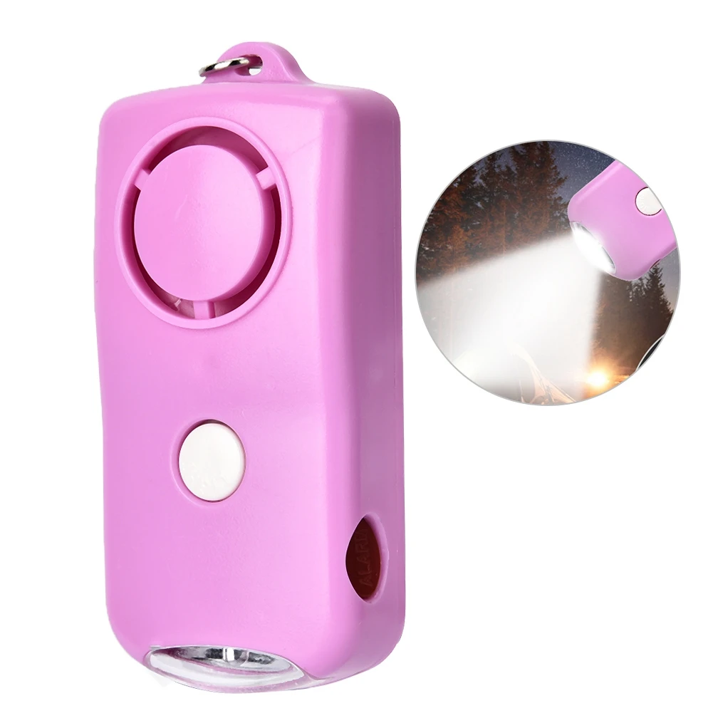 Girl Child Personal Security Alarm Self Defense 120db Elderly Keychain with LED Light Supplies | Безопасность и защита