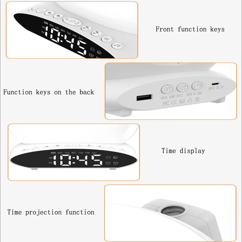 Пробуждение свет проексветильник времени 7 цветов диапазон имитация заката