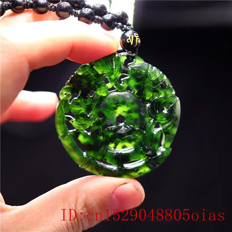 Нефритовая летучая мышь кулон ожерелье подарки Ювелирные изделия натуральный