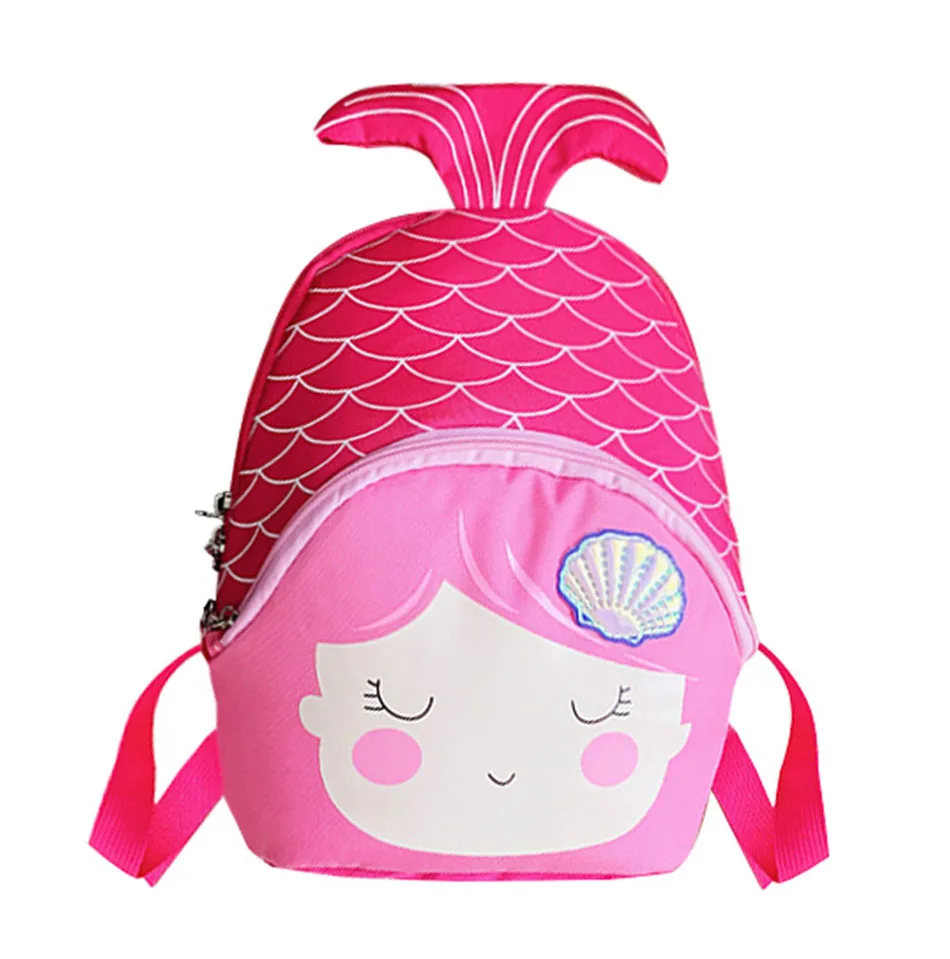 

Girls Cartoon Mermaid Child Girl Backpack Fishtail Cute Mini School Bag Kindergarten Schoolbag Fashion Shoulder Bag For Kids