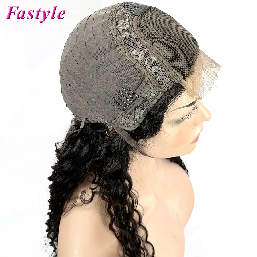 

Brazilian Human Hair Wigs with Pre Plucked 4x4 Lace Closure Deep Wave Lace Wig For Black Women Super Soft and Natural Wig