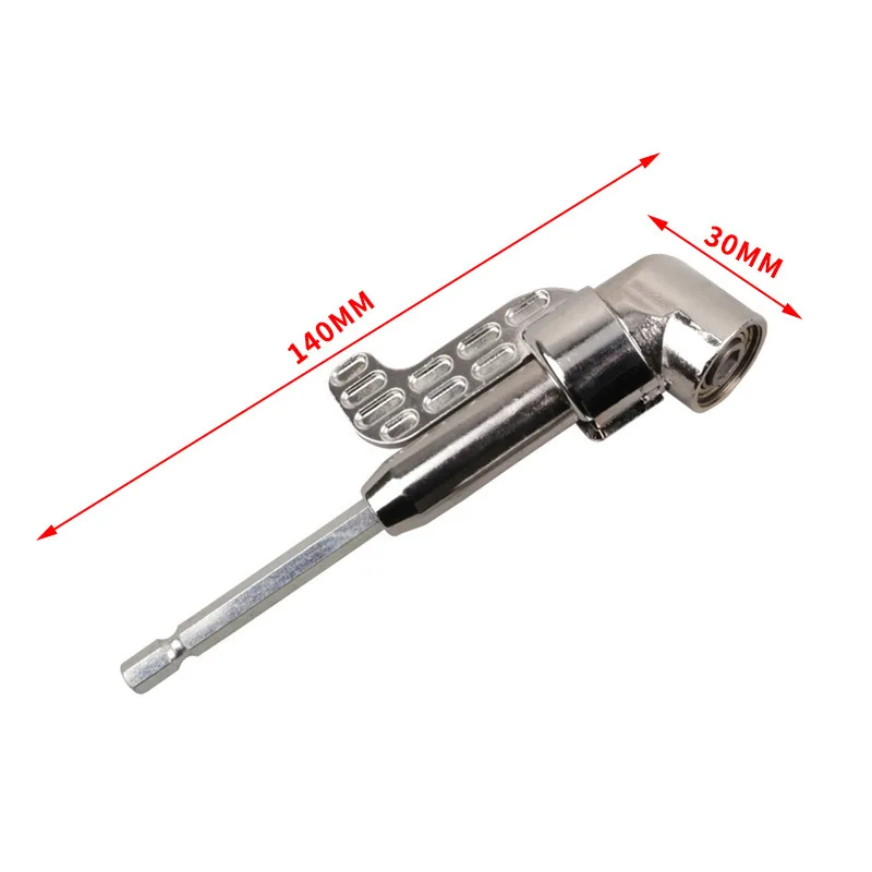 

1/4 Hex Drill Bit Socket Holder Adaptor 105 Degree Angle Extension Right Driver Drilling Shank Screwdriver Magnetic Power Tool