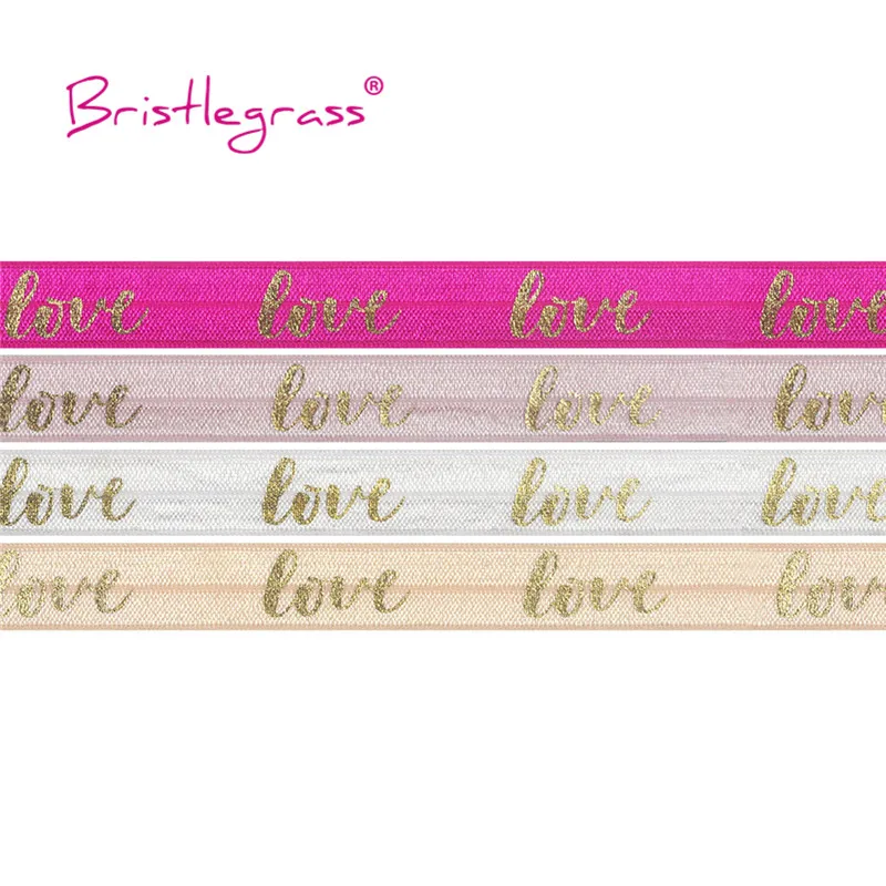 5 ярдов эластичная повязка на голову с принтом в виде золотой фольги|Резинки| |