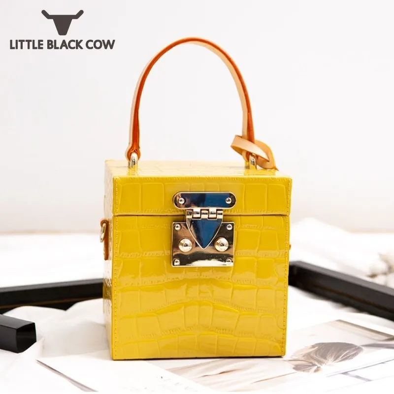 

Women Flap Handbags Genuine Leather Shoulder Bag Evening Party Crocodile Pattern Solid Small Handbag Office Lady Crossbody Bags