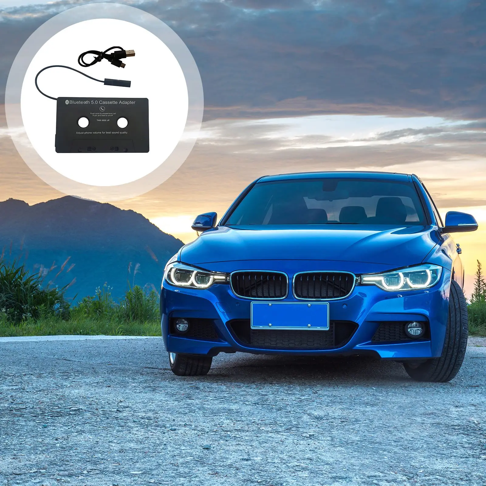 

Universele Cassette Bluetooth 5.0 Adapter Converter Auto Tape Audio Cassette Voor Aux Stereo Muziek Cassette Met Mic