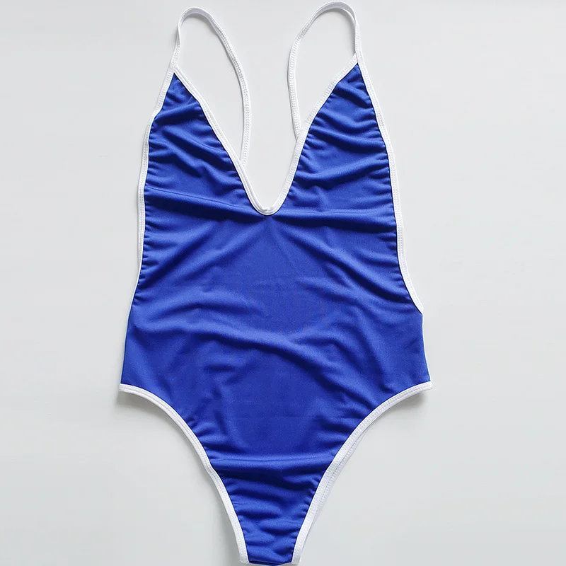 Ретро Винтаж однотонные Одна деталь Плавание костюм Для женщин Монокини ming