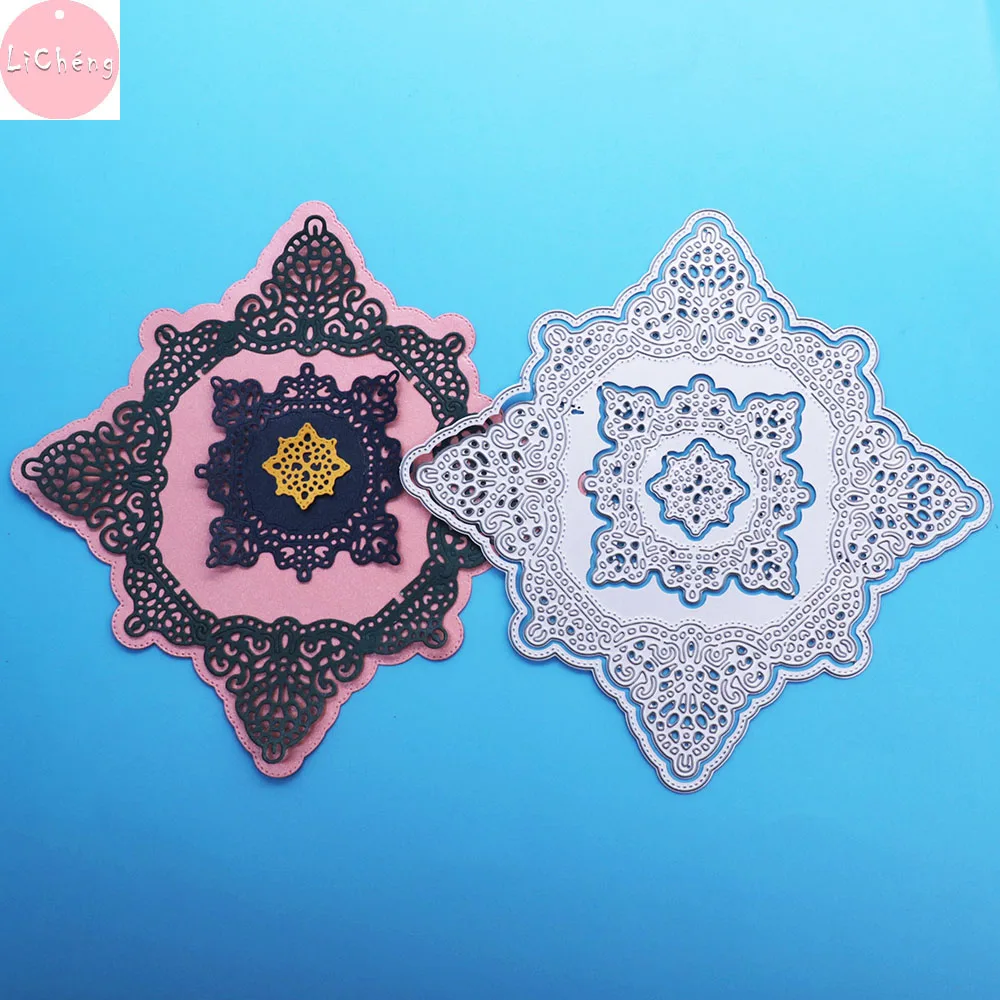Мандала трафарет металлические высекальные формы DIY Скрапбукинг папки для
