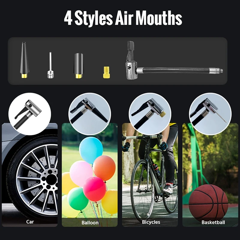 Портативный воздушный компрессор измеритель давления в шинах с ЖК дисплеем 150psi