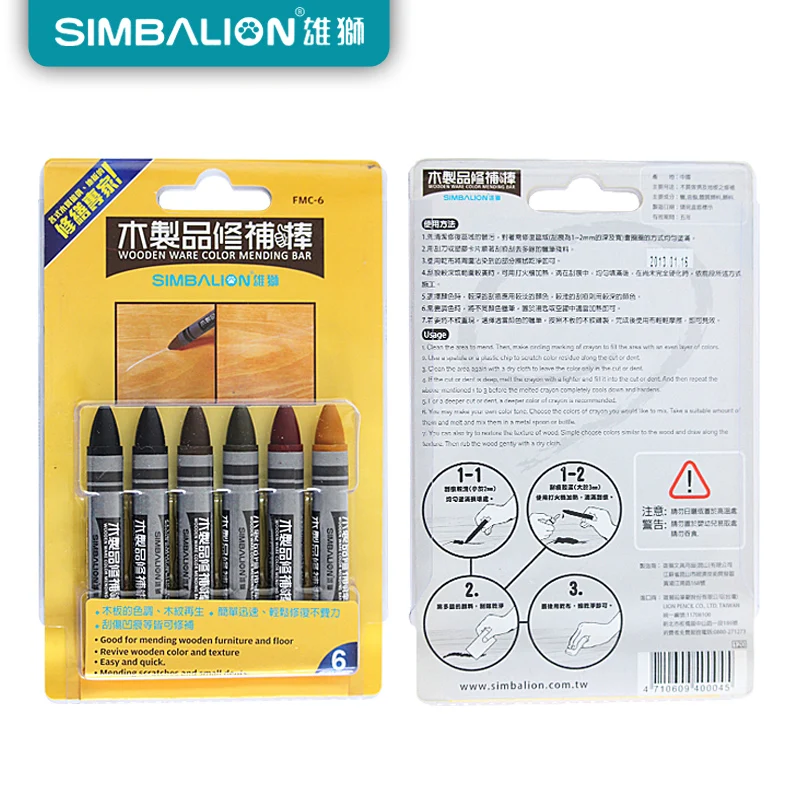 6 шт. Simbalion FMC-6 деревянная посуда цветной брусок деревянный и напольный продукт