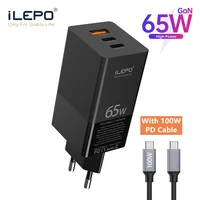 ilepo 65w gan charger pd3 0 fast usb charger for iphone 12 pro max afc fcp scp qc 4 0 3 0 for samsung s10 plus quick usb charger