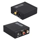 Цифровой коаксиальный преобразователь Toslink, оптический к аналоговому LR RCA аудиопреобразователь с разъемом 3,5 дюйма на 2RCA, USB-кабель Jack 3,5