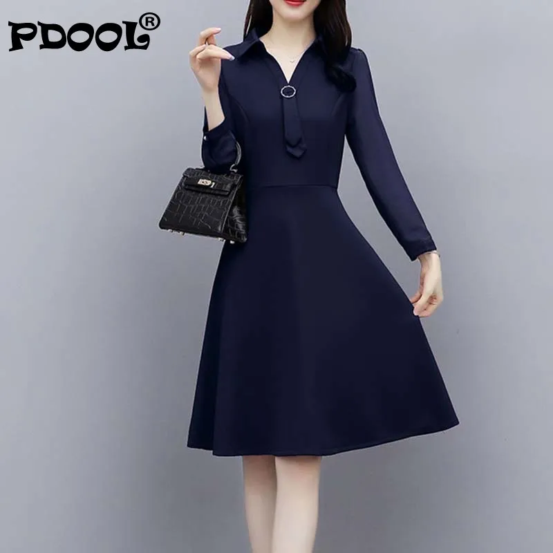 

Dress Women Spring 2021 New Autumn New French Temperament Self-cultivation Workplace Tooling with A Base Skirt Woman Dress