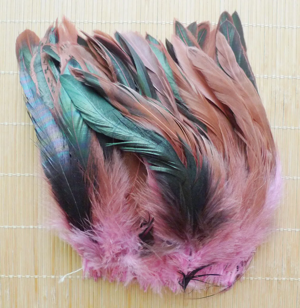 13 Colors 50Pcs Natural Retail Chicken Pheasant Feathers 12.5-20cm Beautiful Rooster Plume For DIY Crafts Decoration Accessories images - 6