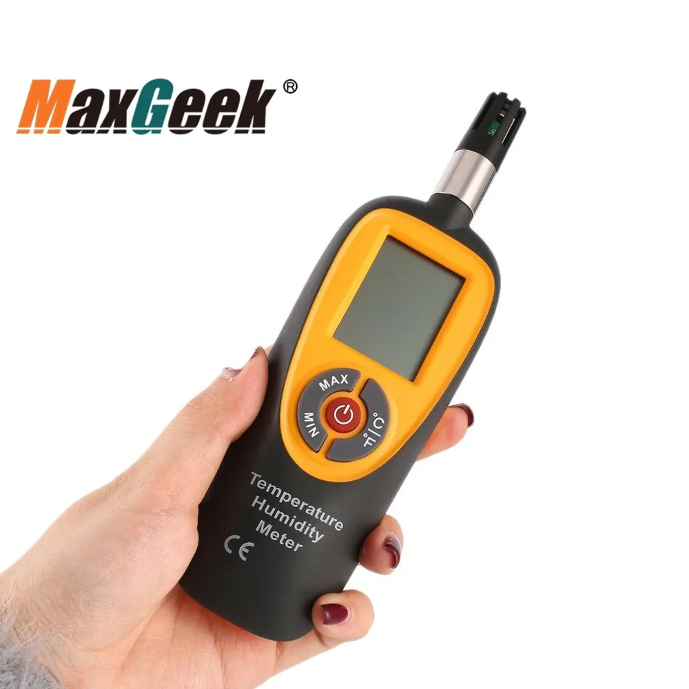 Цифровой измеритель температуры и влажности Maxgeek воздуха с высокой