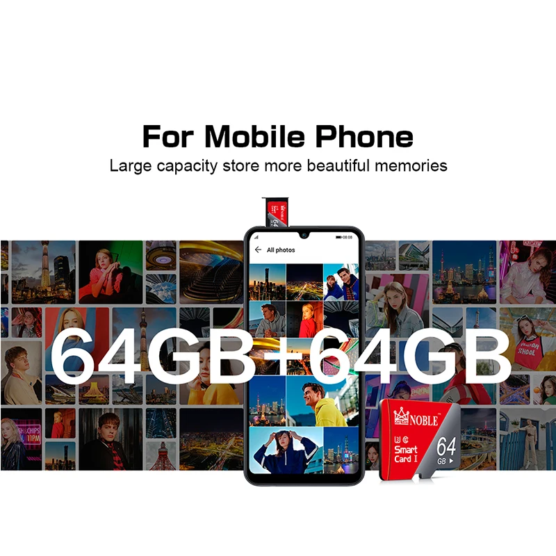 Карта памяти Micro SD U3 4K видео класса 10 64 Гб высокоскоростная карта 128 U1 класс micro для