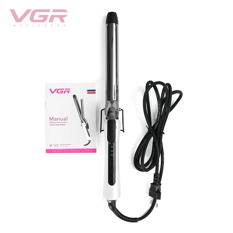 

VGR V-528 Curling Iron Hair Curler with Ceramic Coating Barrel 140-220Â°C 5 Levels of Temperature Adjustment for All Types of Hai