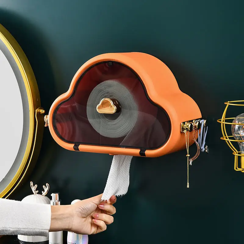 

Домашний туалет ПВХ настенный Бесплатная PunchTissue держатель облако Форма диспенсер полотенец для рук Спальня рулон Бумага насосная коробка д...