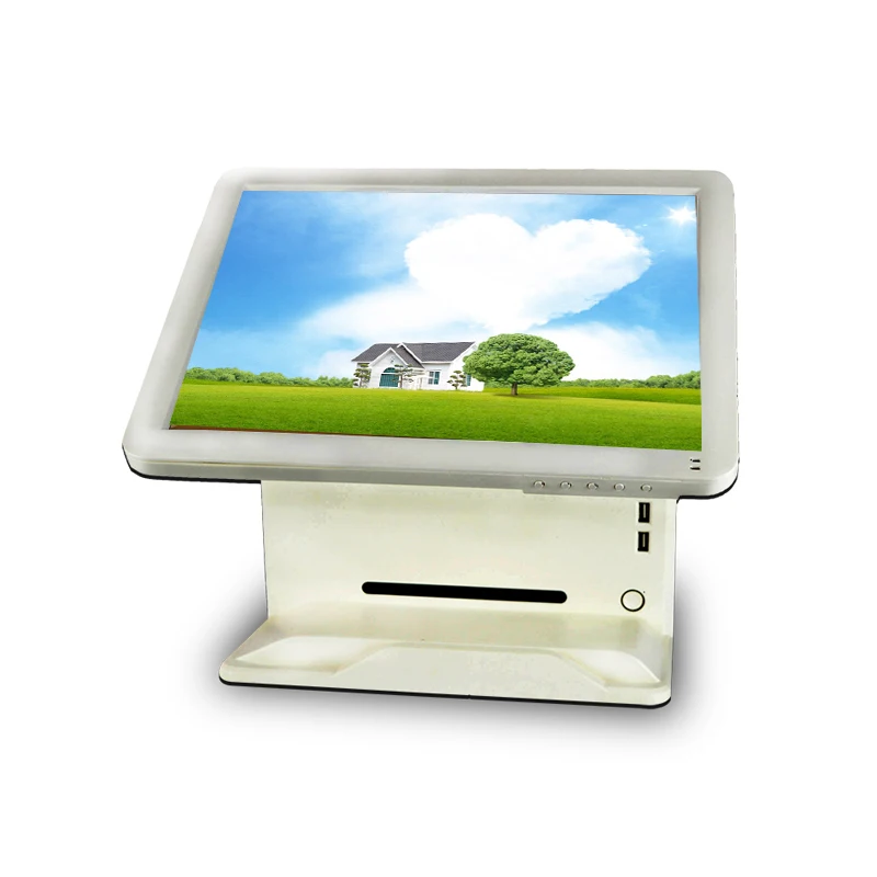 

Hot selling touch pos machine 15inch resistive LEC LCD pos terminal for retail