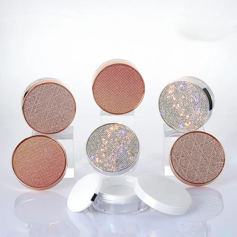 1 шт. новая пластиковая банка для пудры коробка макияжа румян губки портативный