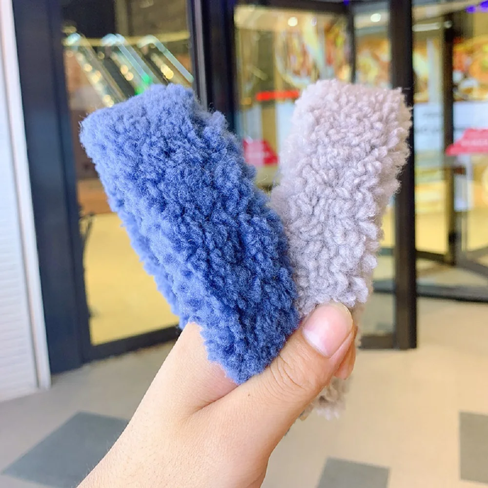 

Fashion Faux Fur Hair Hoop Women Thicken Plush Wide Hair Hoop Wash Face Warm Hair Bands Hair Accessories