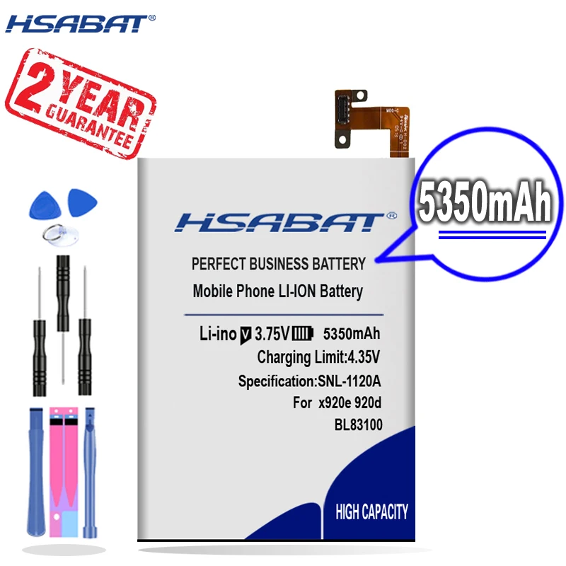 Новое поступление [HSABAT] 5350 мАч BL83100 Сменный аккумулятор для htc x920e x920d butterfly droid dna htl21