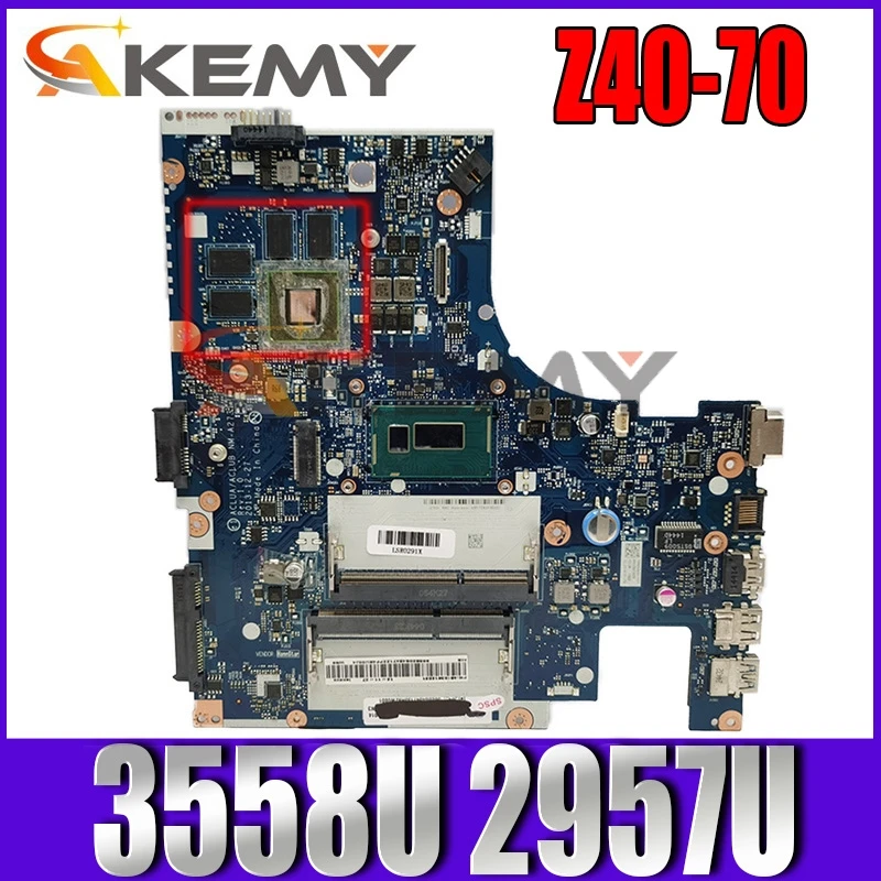 

for Z40-70 Laptop Motherboard CPU 3558U 2957U Number SB20F61598 SB20F61588 SB20F61568 SB20F61598 SB20F61548 SB20F61638 NM-A273
