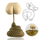 Многоразовое Силиконовое ситечко для чая в форме уборки, Забавный силиконовый травяной фильтр для специй, ситечко для заваривания чая, ситечко, аксессуары для чая