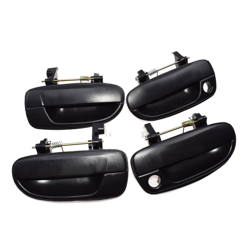 4PCS(Front Rear Left Right)Outer Outside Exterior Door Handle Black for Hyundai Accent 2000-2005 New
