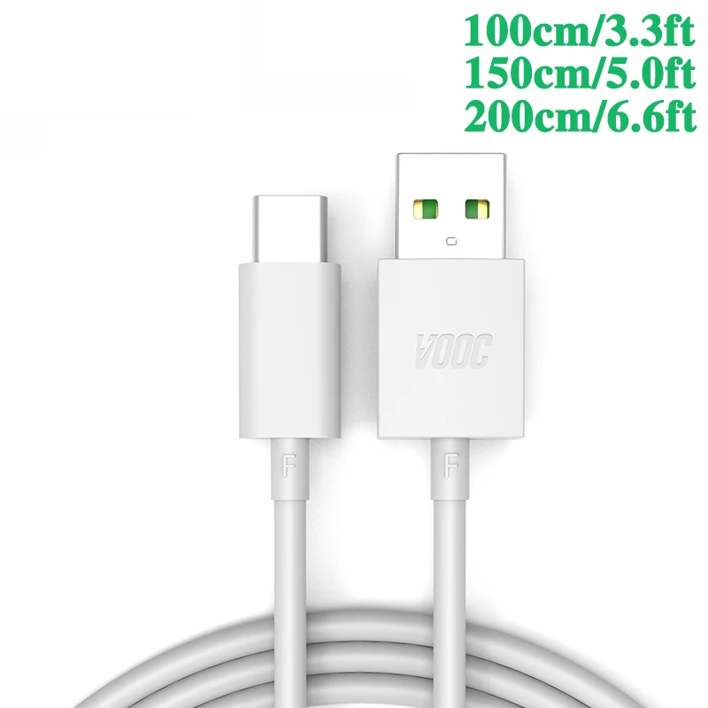 3.3ft 4A Кабель зарядного устройства для oppo Find X R17 Pro Reno мобильный телефон VOOC