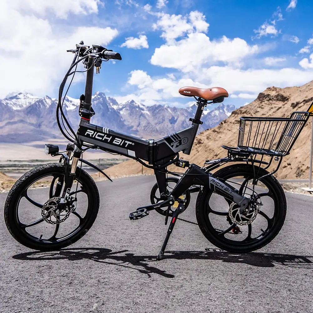 Электрический велосипед RichBit складной 48 В 8 А/ч 7 скоростей|bicicleta eletrica|folding electric