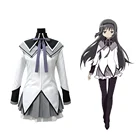 Новинка, костюм для косплея Puella Magi Madoka Magica Akemi Homura, Короткое бальное платье с бантиками, косплей костюм Homura для хэллоуивечерние