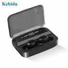 KEBIDU беспроводные наушники TWS Bluetooth 5,0 наушники 8D стерео бас наушники спортивные водонепроницаемые мини-наушники с зарядным футляром
