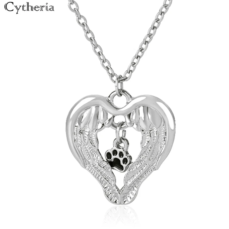 Женское ажурное ожерелье с изображением крыльев Ангела эмалированное подарок