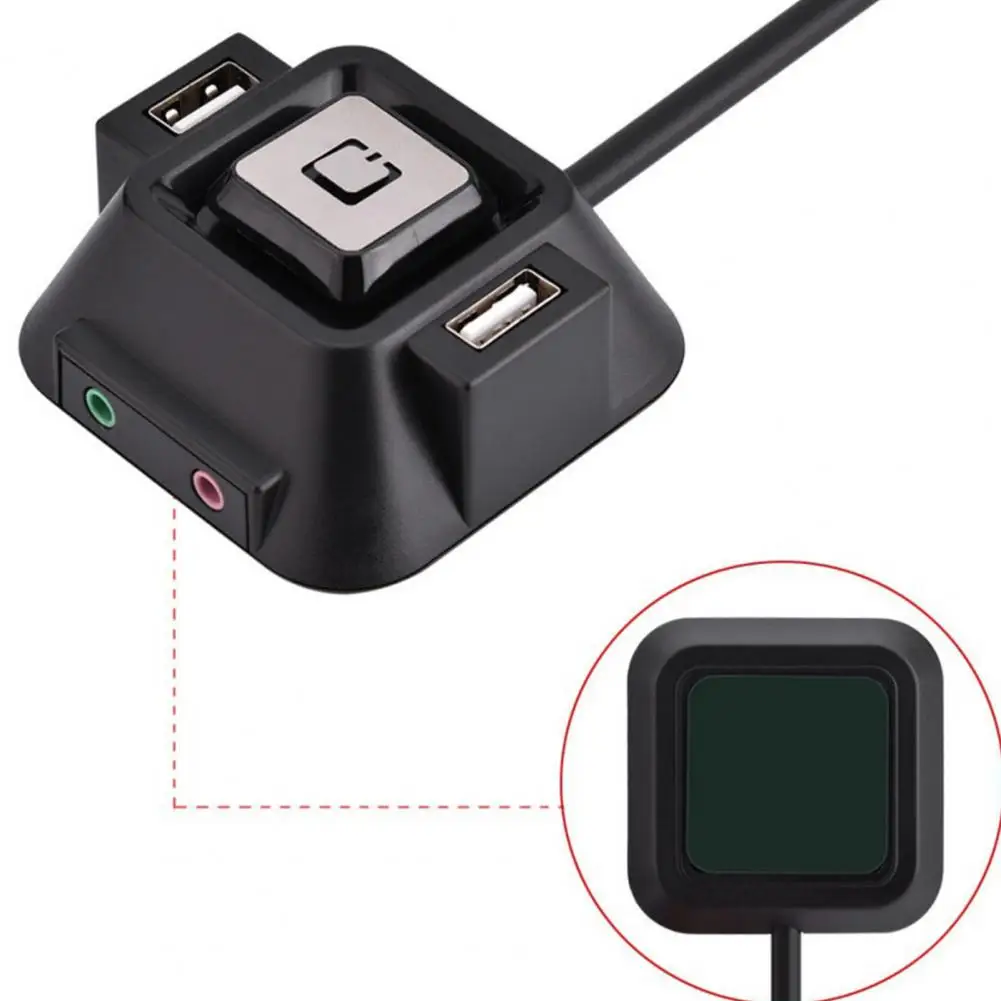 1.2m Desktop PC Switch Button Practical Wear-resistant ABS Computer Reset Block Extender for Office Cable | Компьютеры и офис