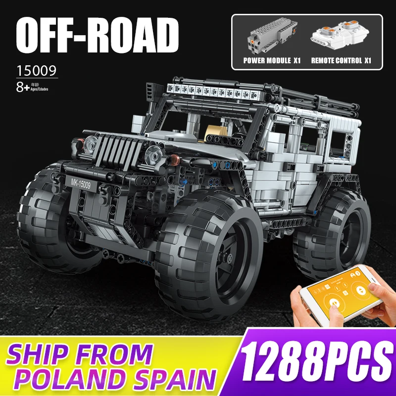 

MOULD KING 15009 Technical Car Toys The MOC-30364 RC Off-Road SUV Car Model Building Blocks Bricks New Kids Christmas Gifts