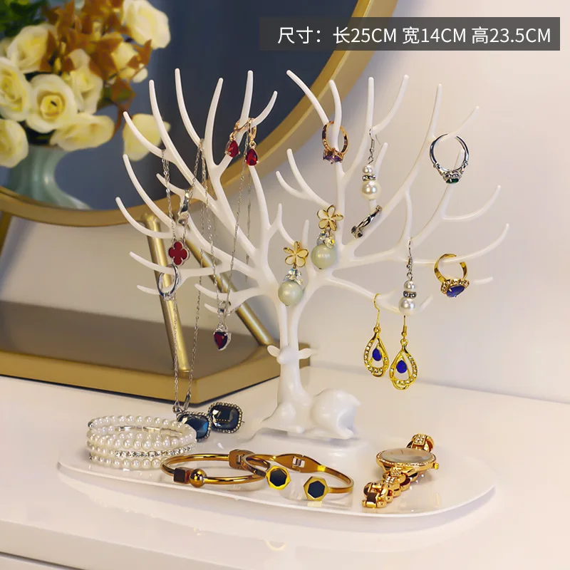 Маленькие олени серьги ожерелья кольца ювелирные браслеты и кулоны подставка