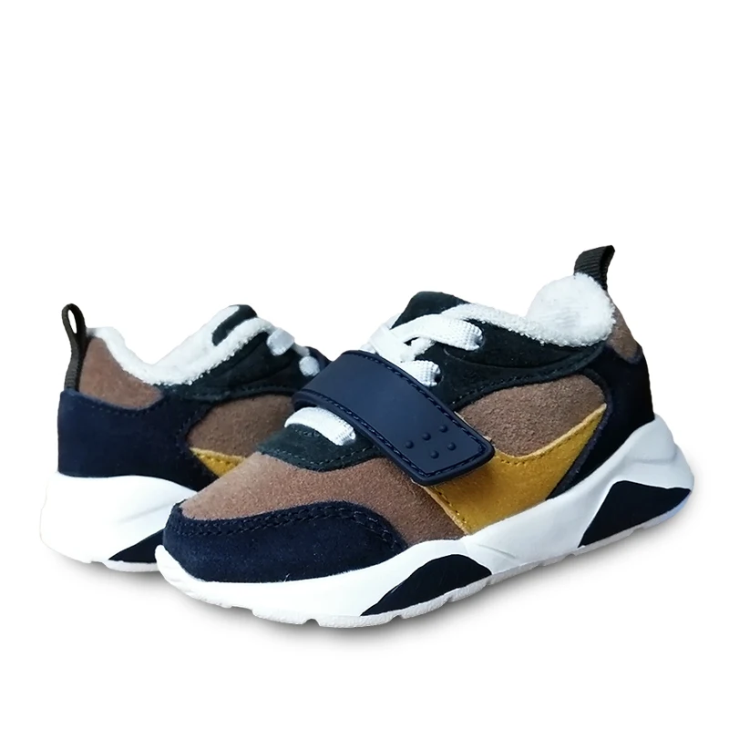 Модные 1 пара Детские Натуральная кожа детские кроссовки для мальчиков и обувь